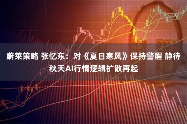 蔚莱策略 张忆东：对《夏日寒风》保持警醒 静待秋天AI行情逻辑扩散再起